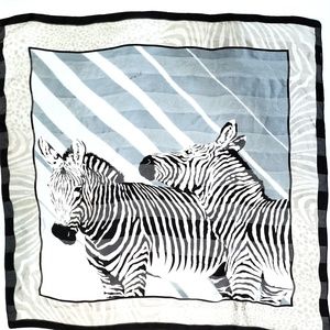 Zebra Scarf Hair Neck Waist Wrap Swimsuit Coverup